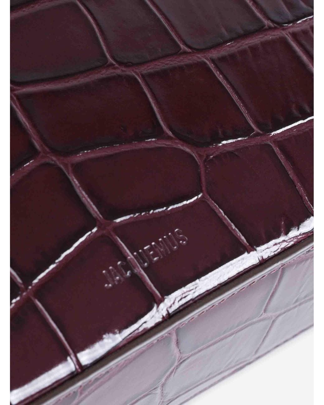 Jacquemus Purple Le Small Valérie Crocodile Bag