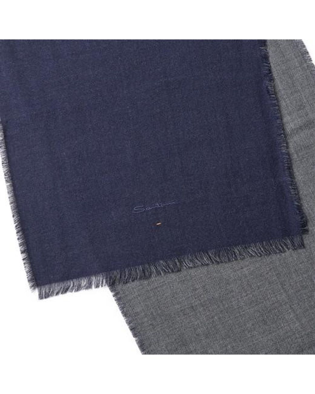 Sciarpa Bicolore di Santoni in Blue da Uomo