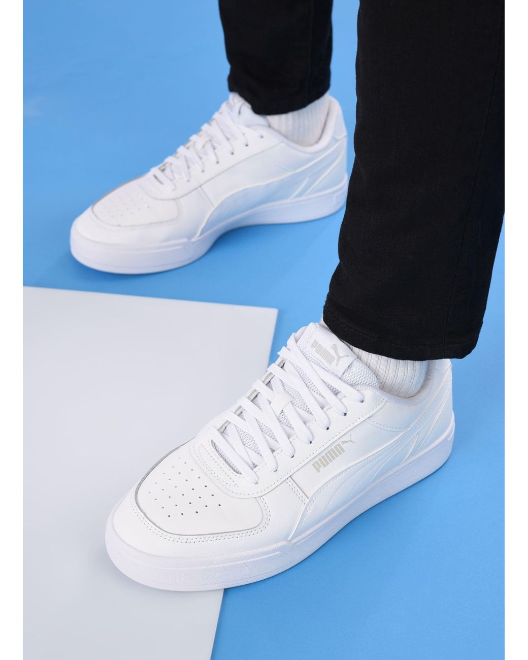 PUMA Caven M in het Wit voor heren - Lyst