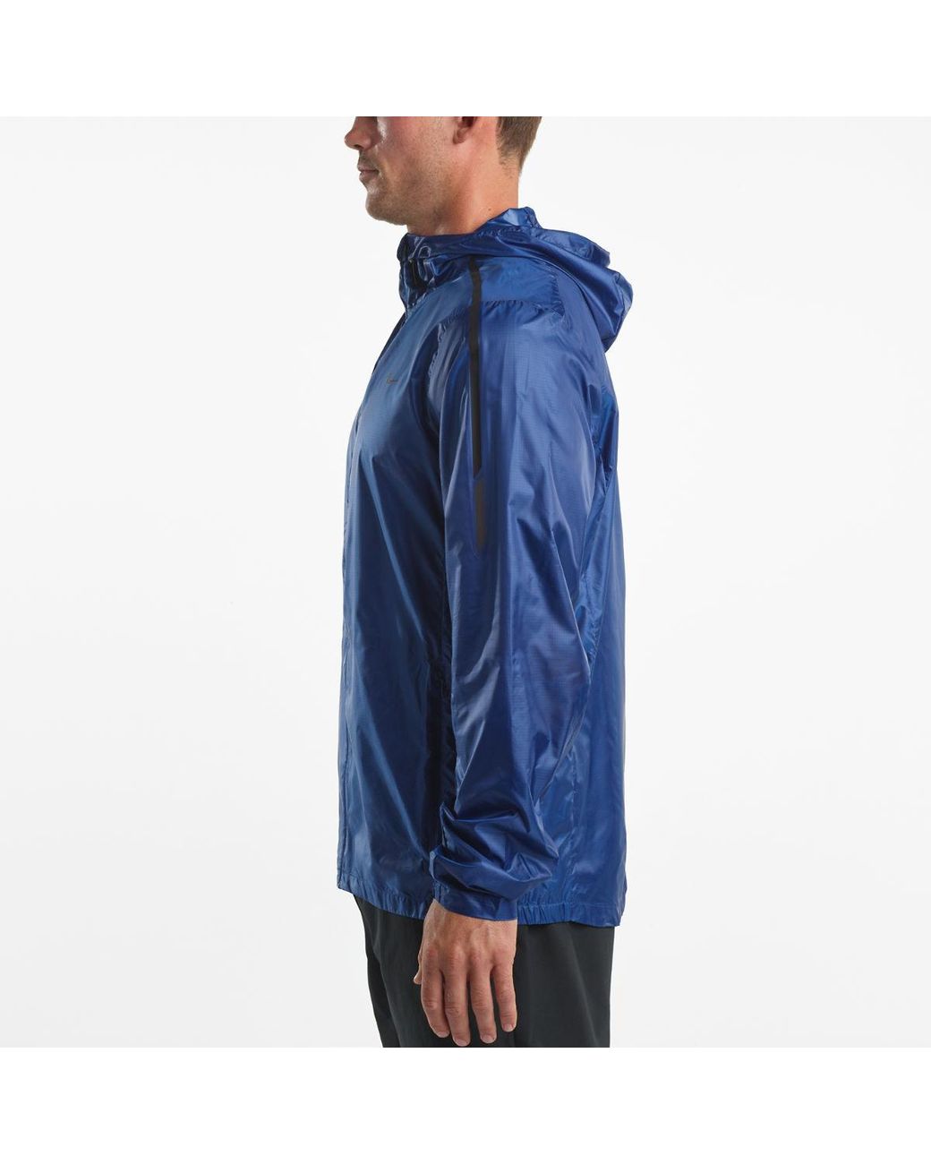 saucony running jacket blue
