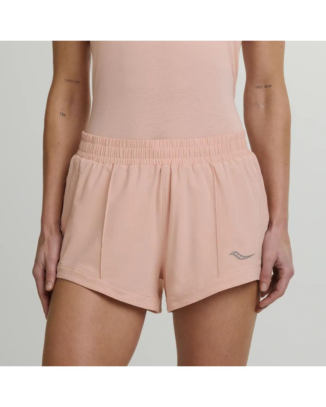 Saucony Pink Outpace 3" Short