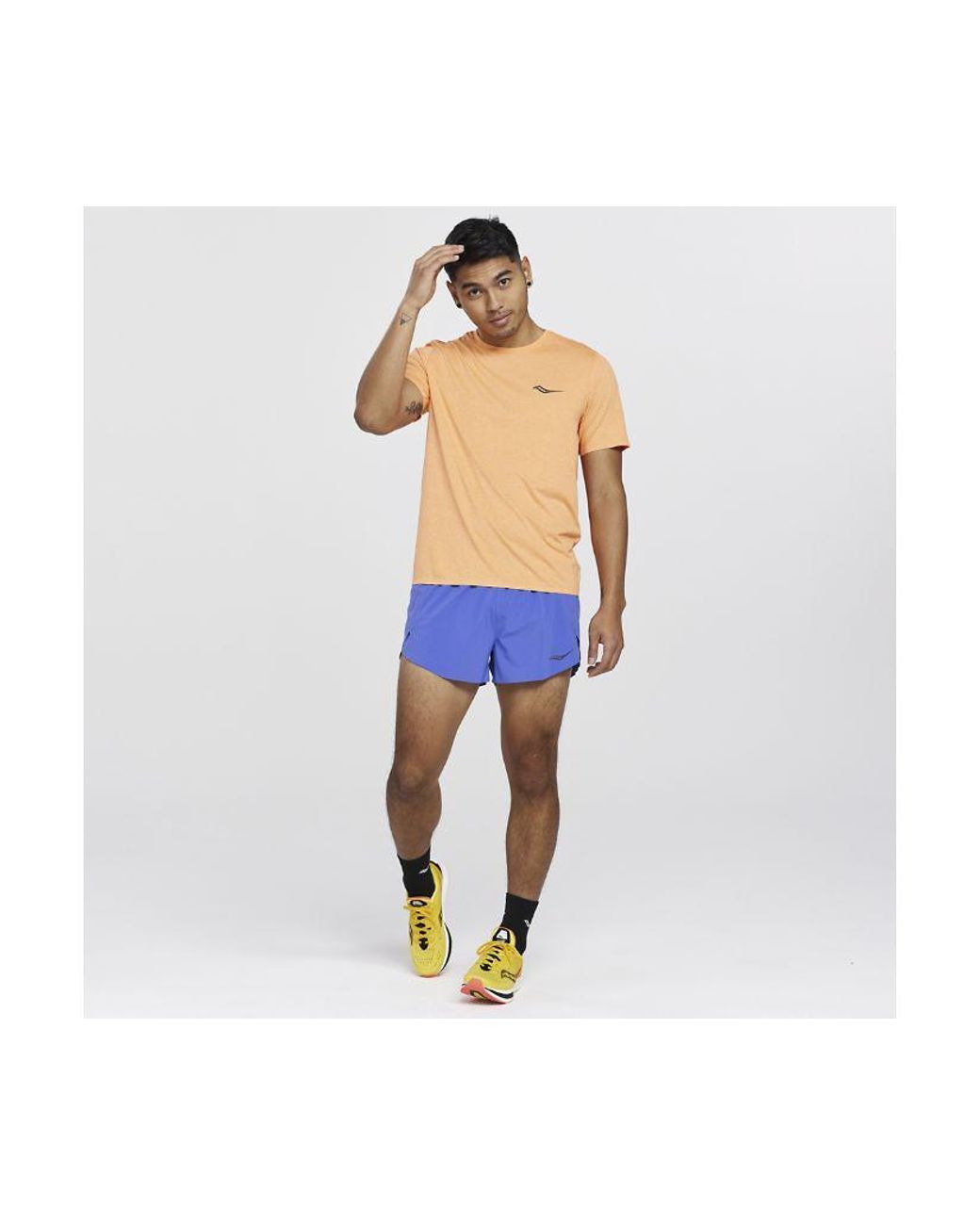 Saucony Time Trial 3" Short in Blue for Men | Lyst
