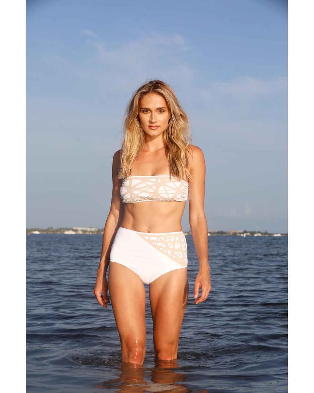 Sauipe Swimwear Lillian Full Coverage Bikini Bottom White