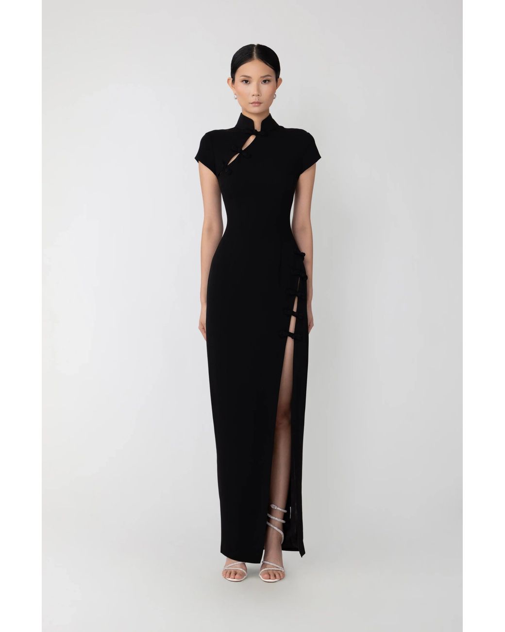 SAU LEE Black Isabella Maxi Dress