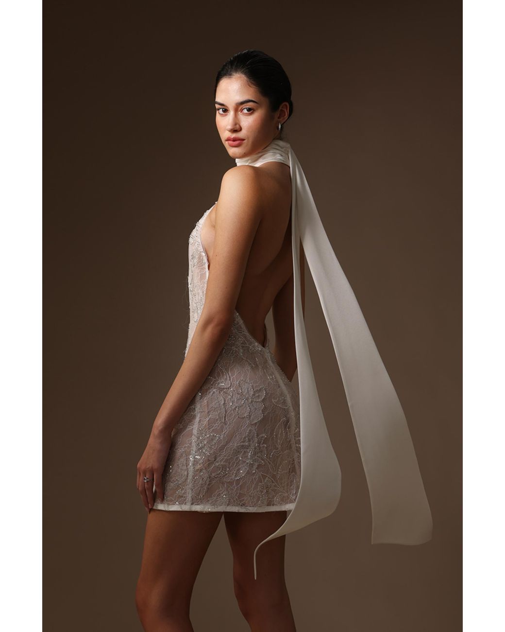SAU LEE Multicolor Donna Lace Mini Dress