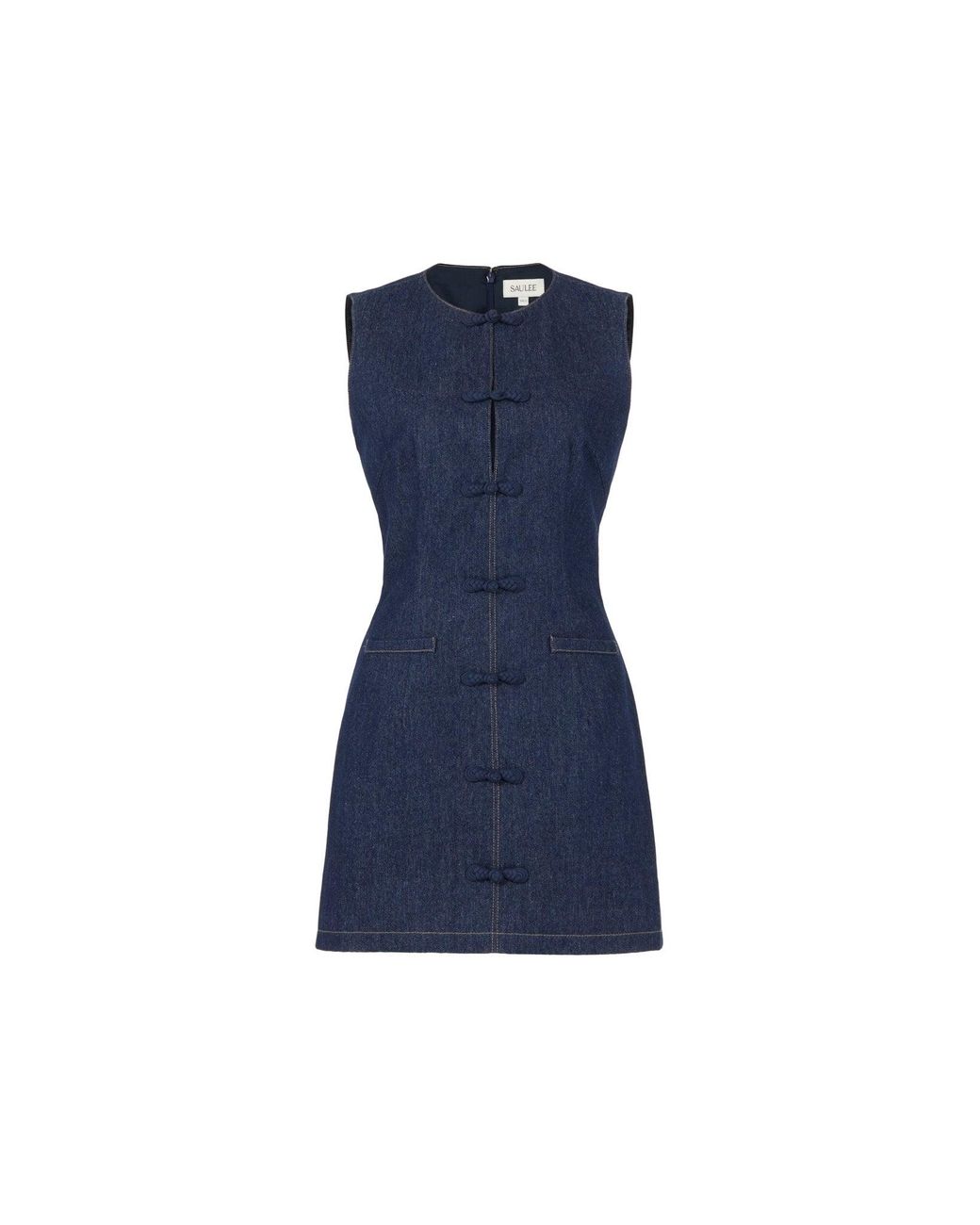 SAU LEE Blue Billie Denim Mini Dress