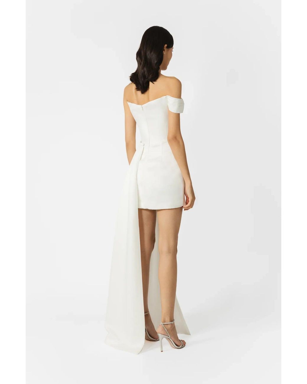 SAU LEE White Brenda Mini Dress