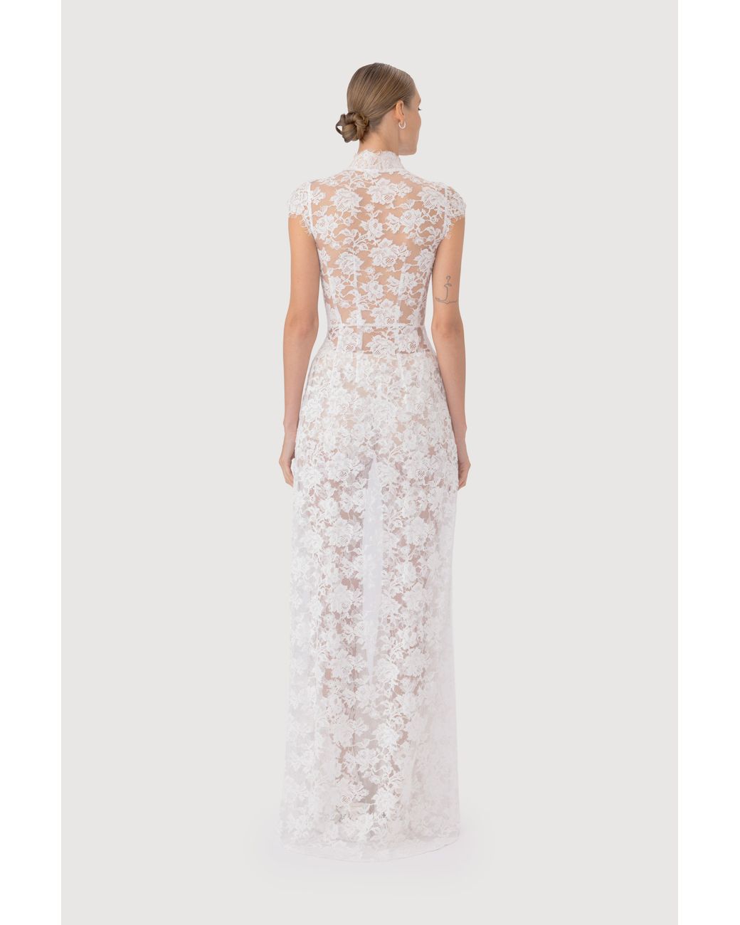 SAU LEE Multicolor Saphina Lace Top