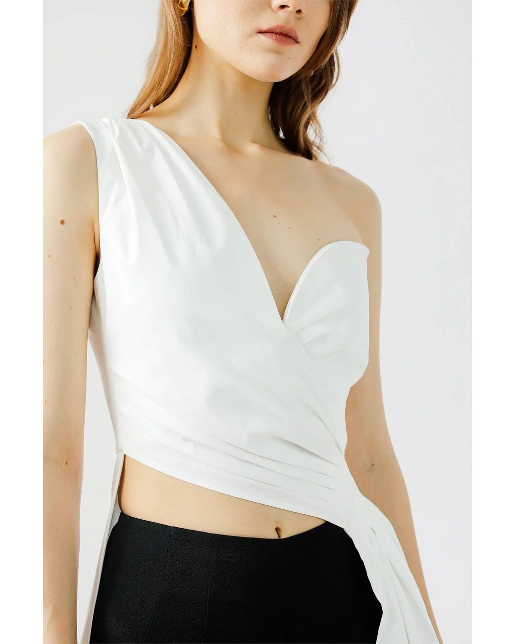 SAU LEE White Thalia Top