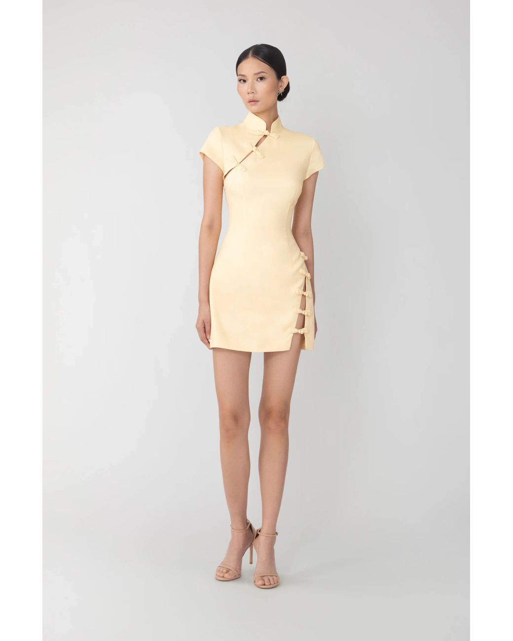 SAU LEE Natural Iris Mini Dress