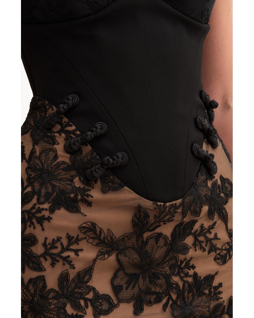 SAU LEE Multicolor Emilia Lace Gown