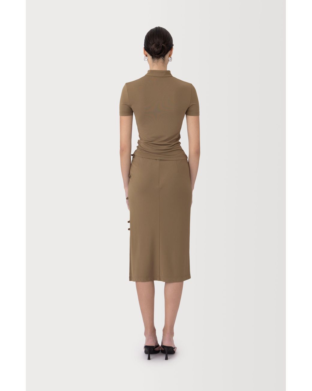 SAU LEE Natural Timo Jersey Top