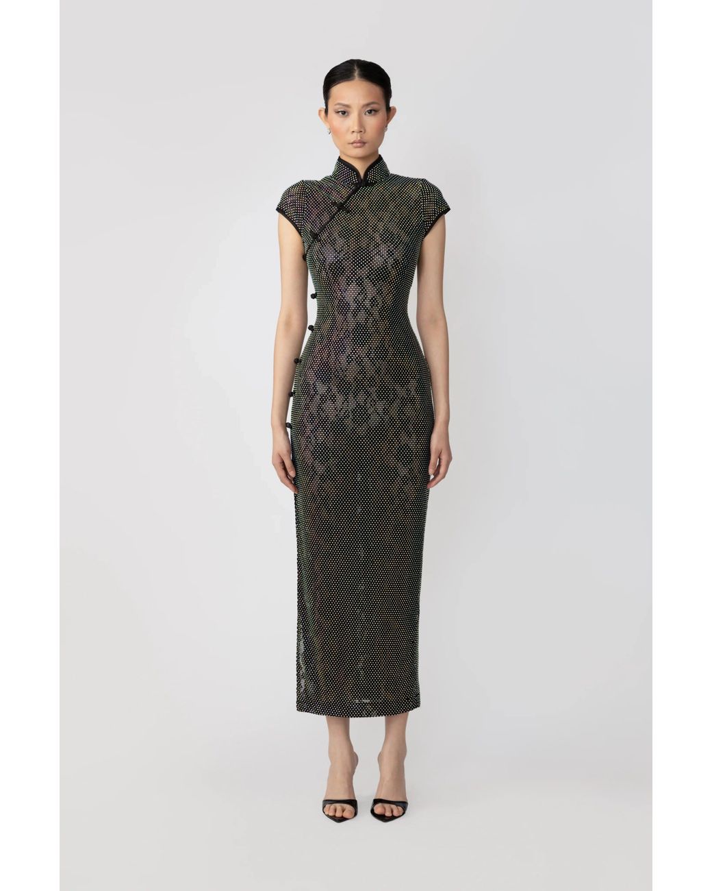 SAU LEE Multicolor Charlotte Crystal Dress