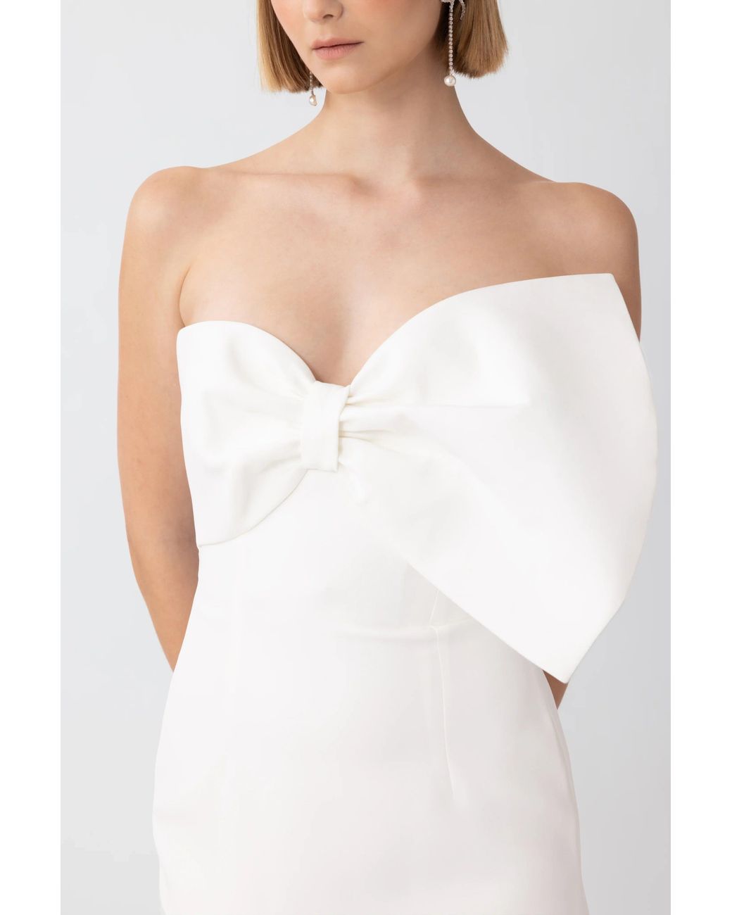 SAU LEE White Eleanor Gown