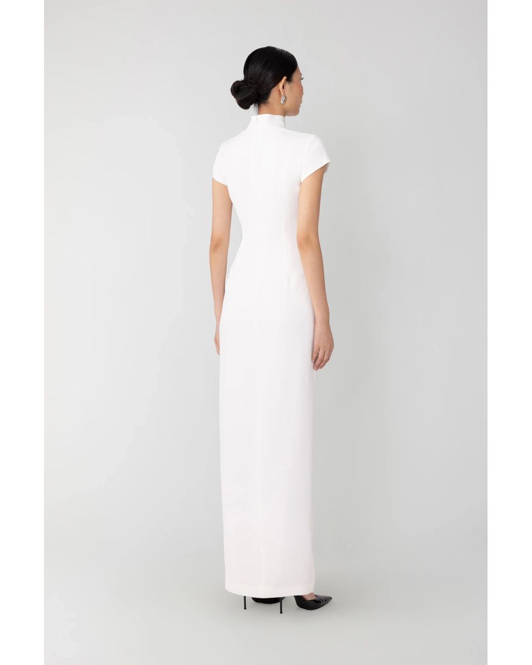 SAU LEE White Isabella Maxi Dress