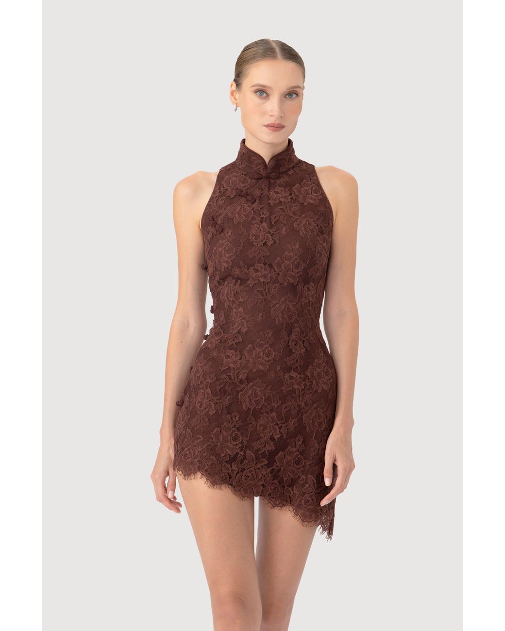 chinese dress ladies Sasha Lace Mini Dress – SAU LEE main image 0