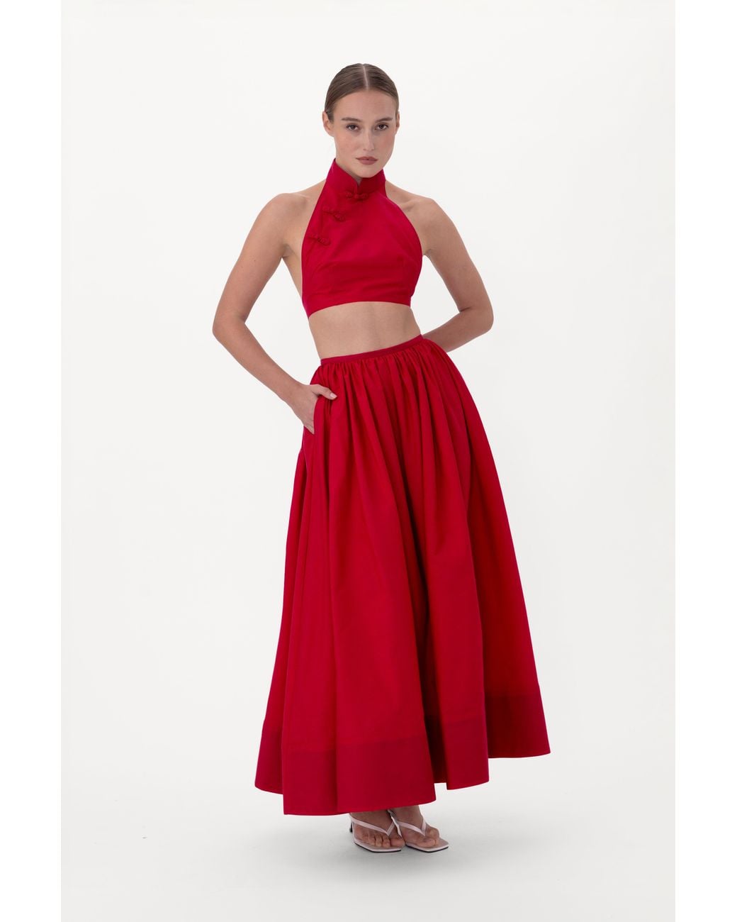 SAU LEE Red Hilary Set