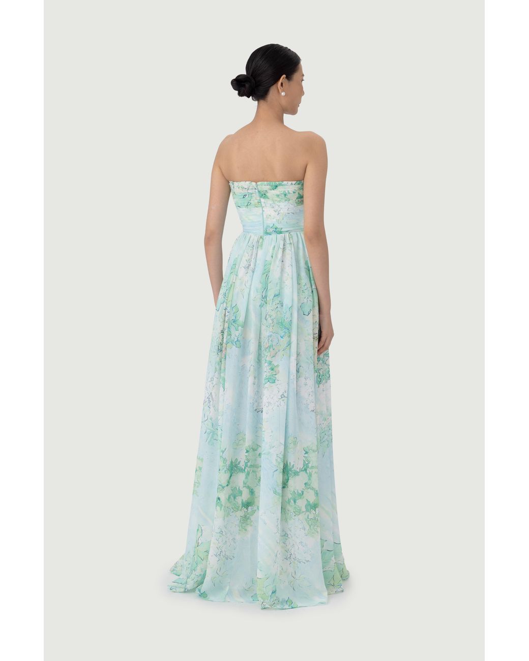 SAU LEE Blue Camille Maxi Dress