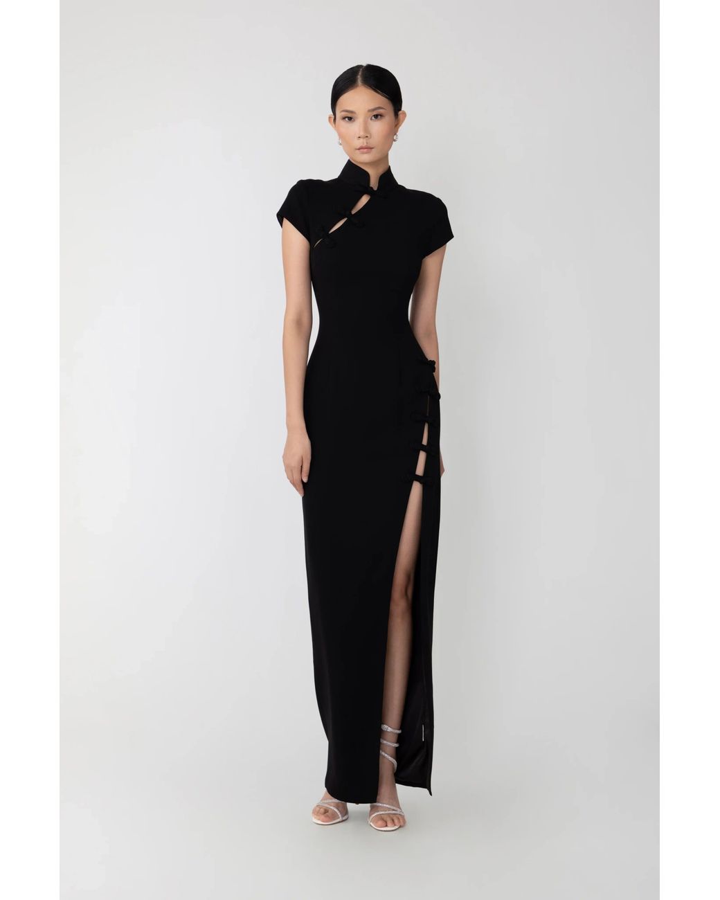 SAU LEE Black Isabella Maxi Dress