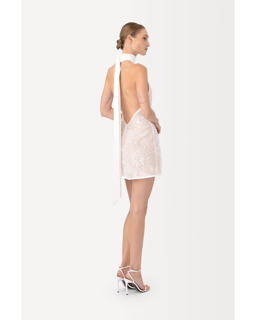 SAU LEE Multicolor Donna Lace Mini Dress