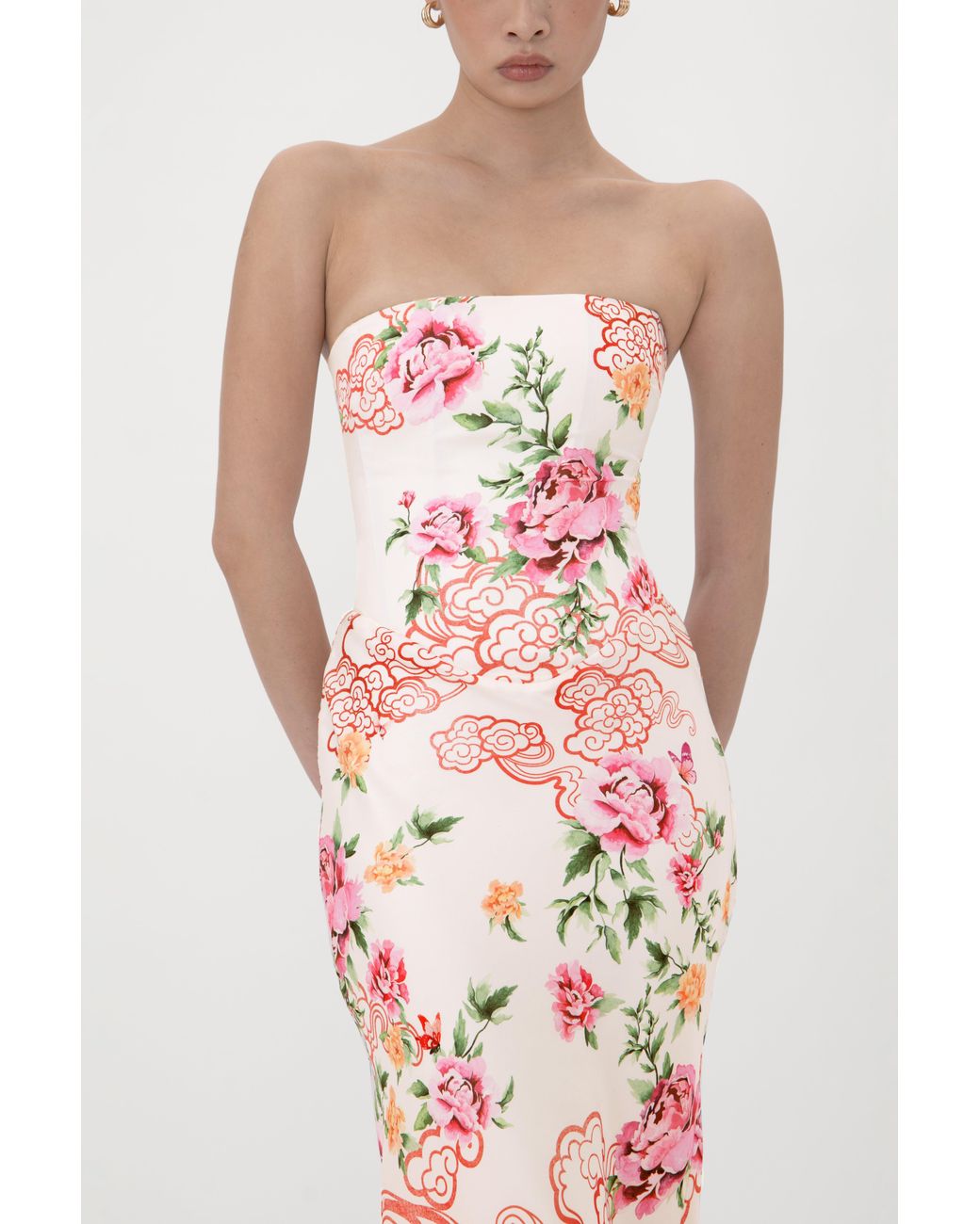 SAU LEE Pink Alisa Gown