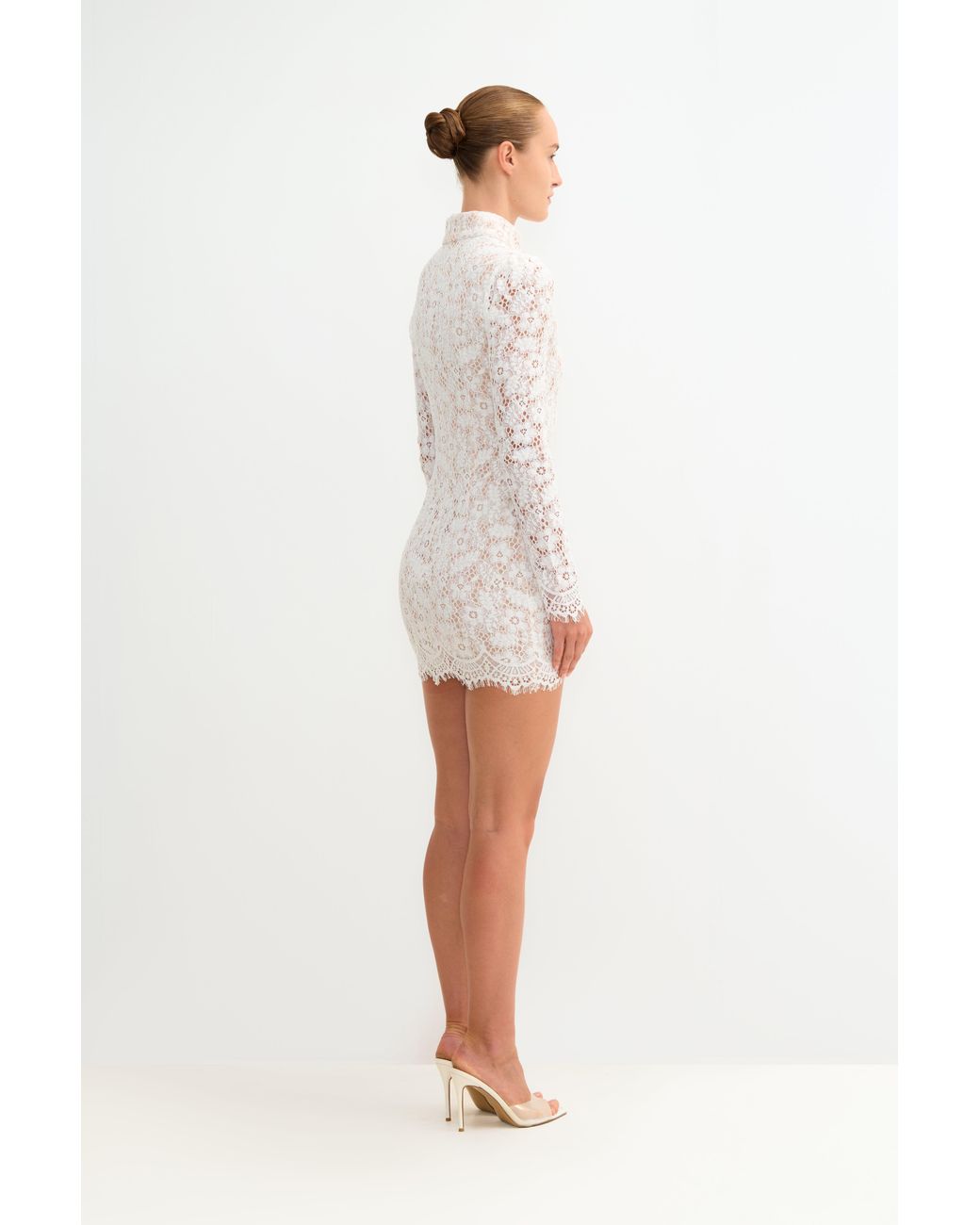 SAU LEE White Roberta Mini Dress