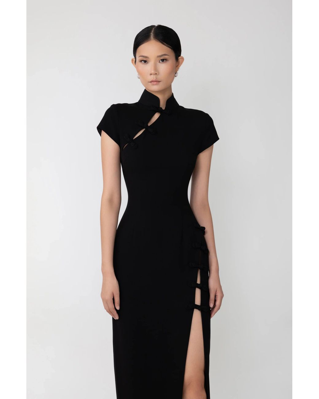 SAU LEE Black Isabella Maxi Dress