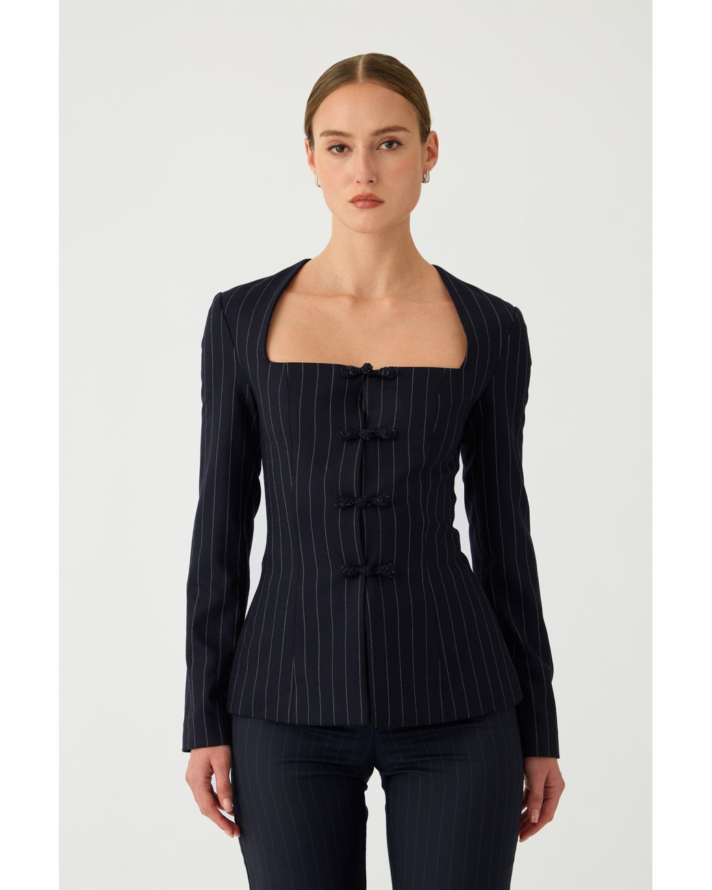 SAU LEE Blue Romina Top