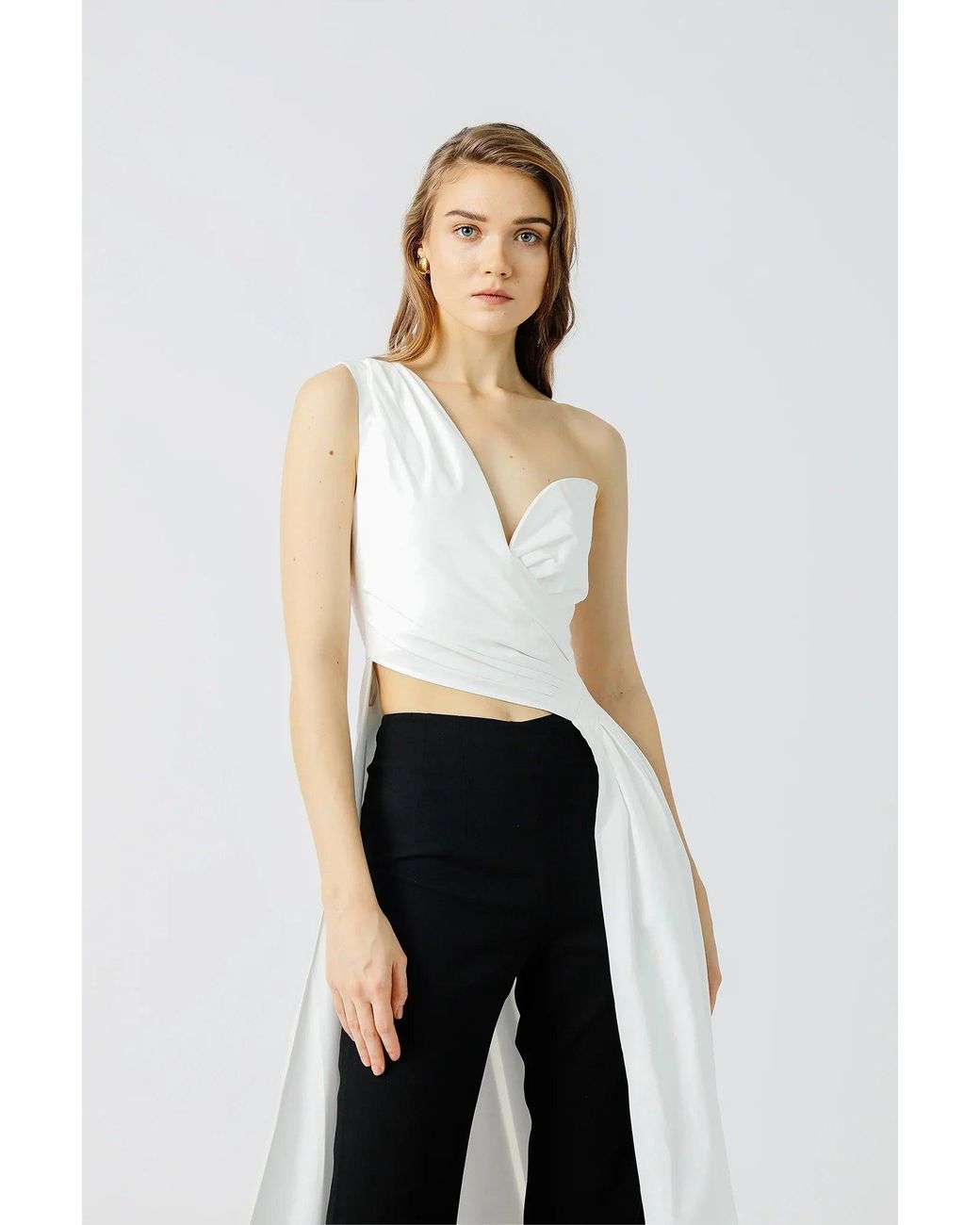 SAU LEE White Thalia Top