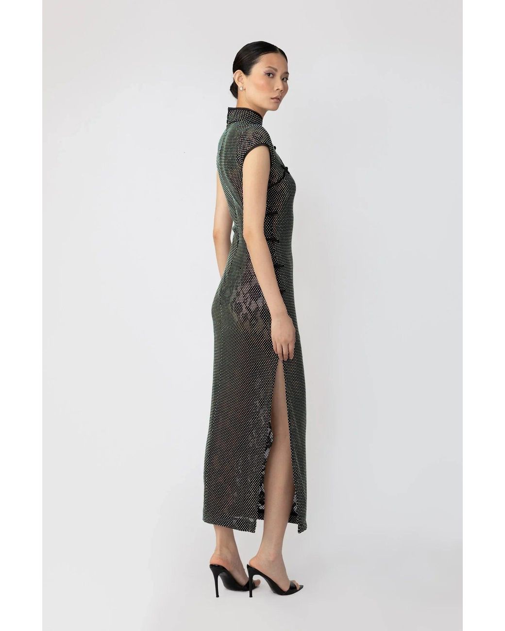 SAU LEE Multicolor Charlotte Crystal Dress