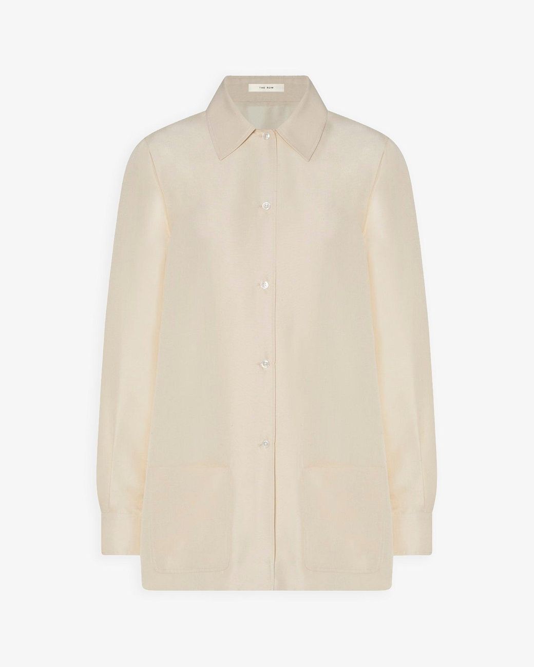 The Row White Lucetta Vanilla Shirt