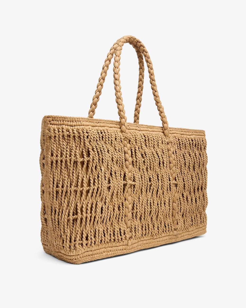 The Row Natural Geogica Raffia Tote Bag