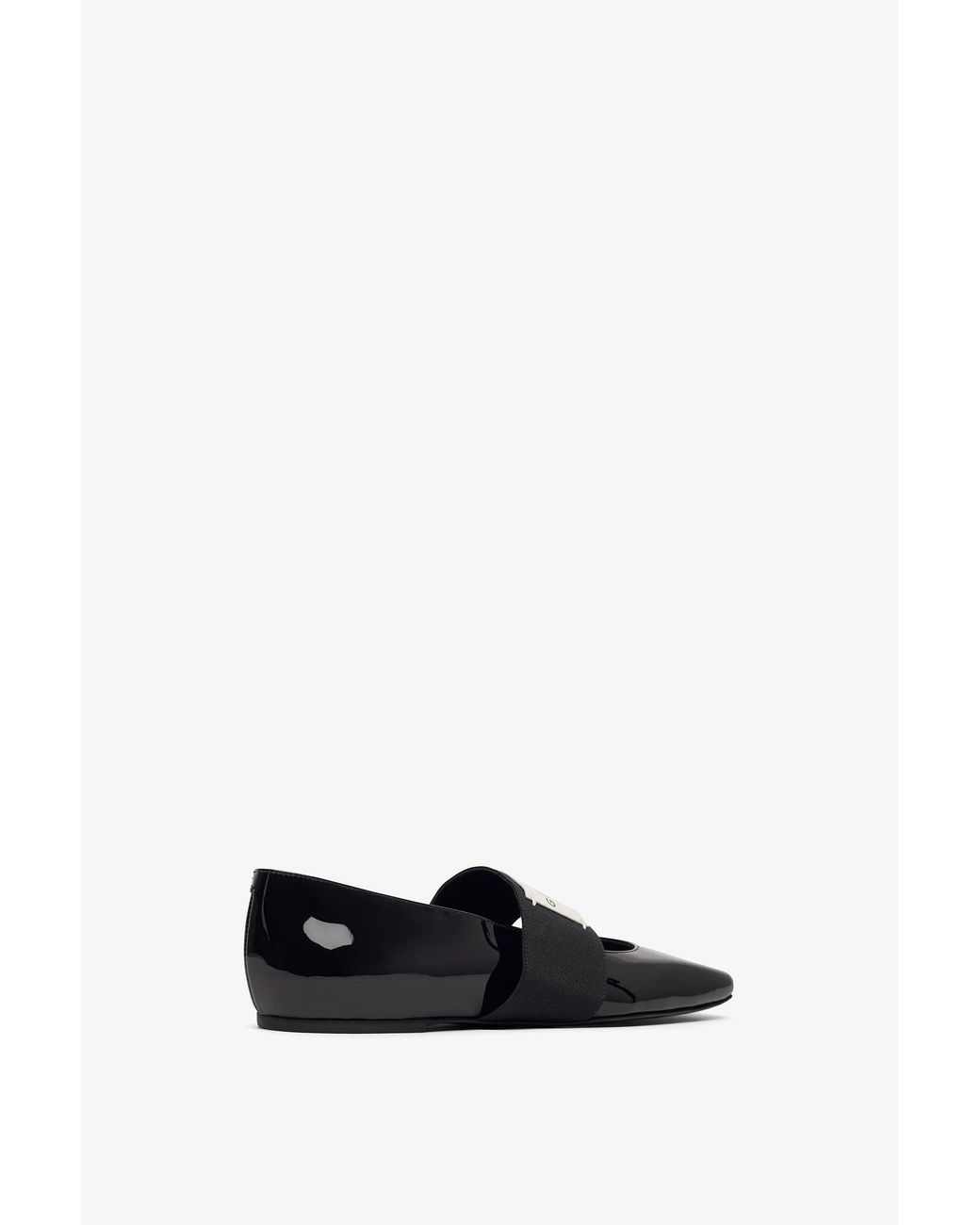 Givenchy White Black Logo Ballerinas