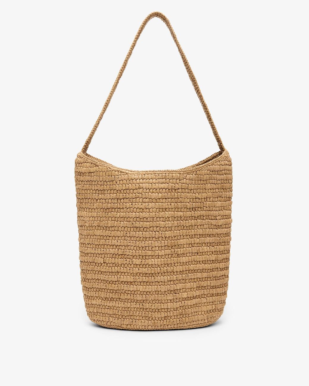 The Row White Alma Raffia Shoulder Bag