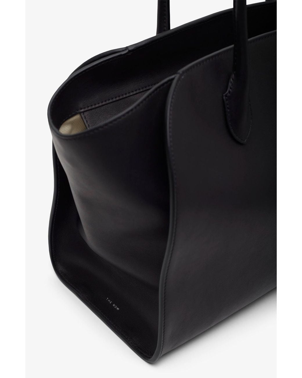 The Row Marlo 14 Black Leather Bag
