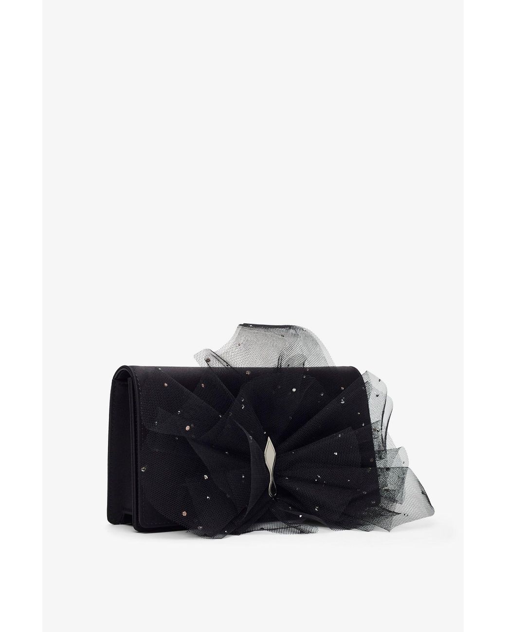 Christian Louboutin Bettina Black Bow Clutch