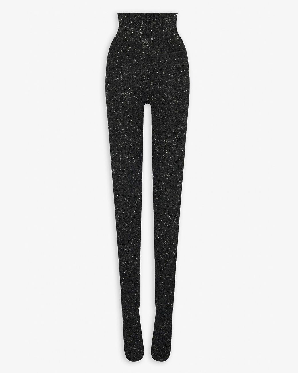 The Row Black Mumu Charcoal Melange Cashmere Tights