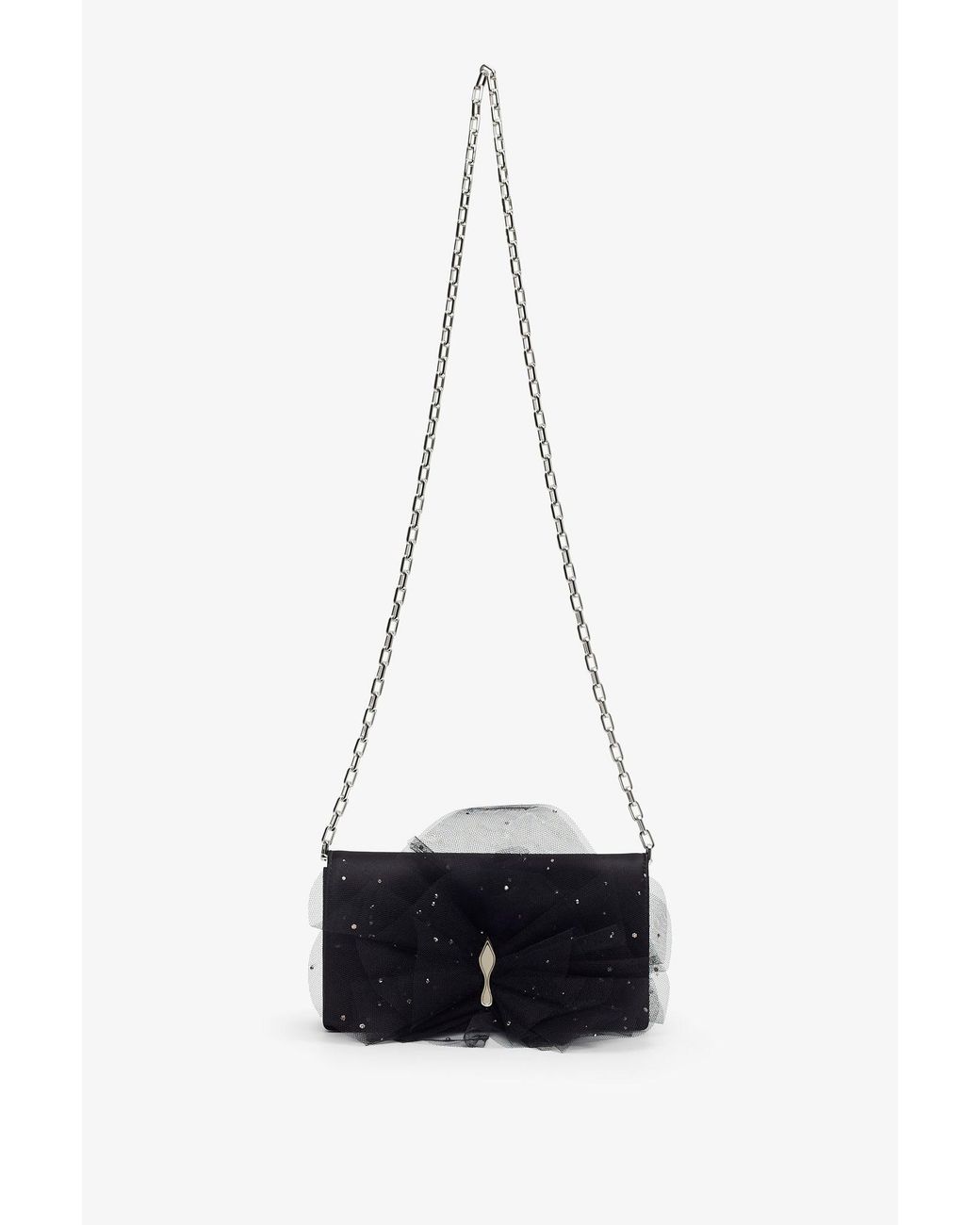 Christian Louboutin Bettina Black Bow Clutch