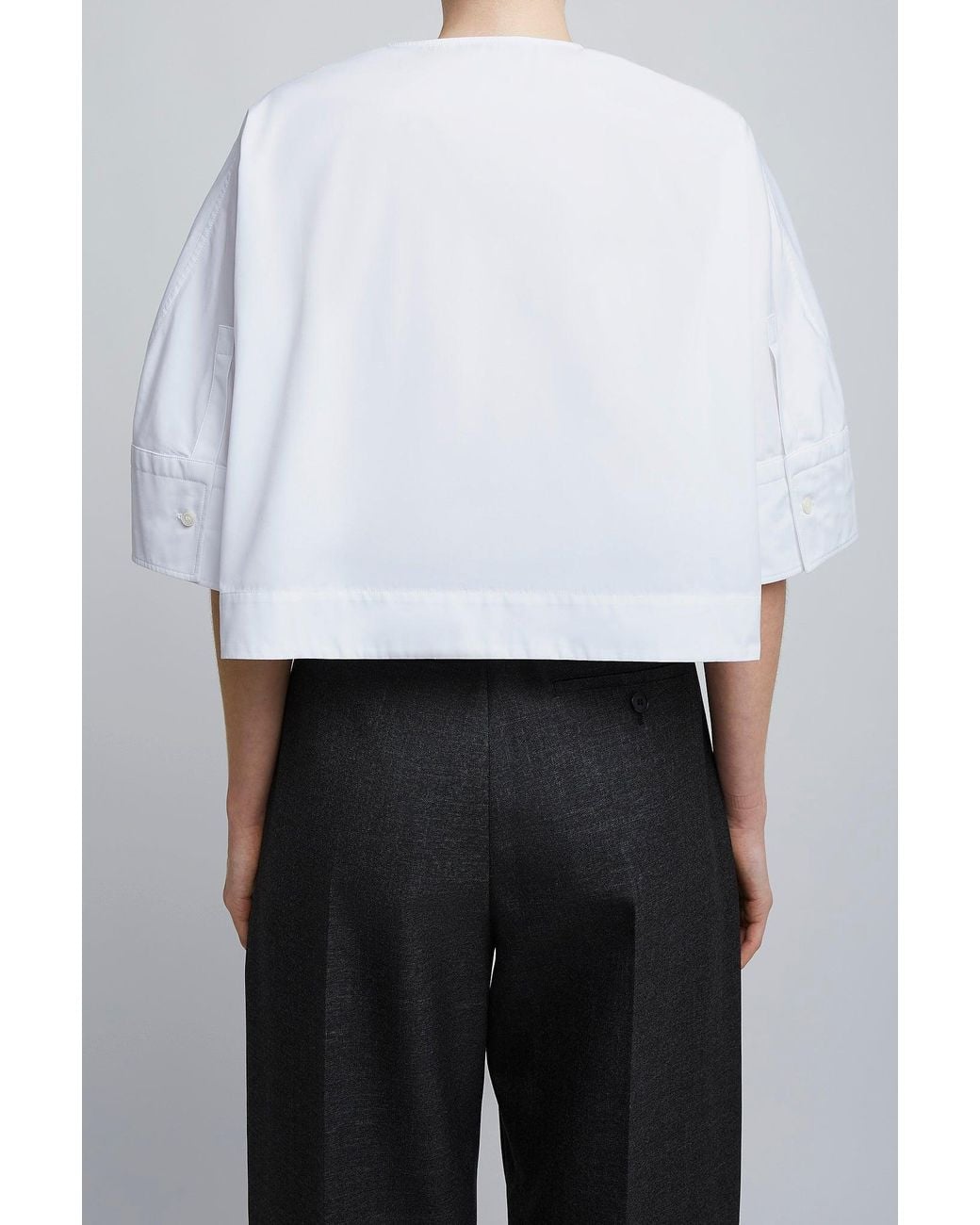 Givenchy Multicolor Short White Cotton Sleeves Shirt