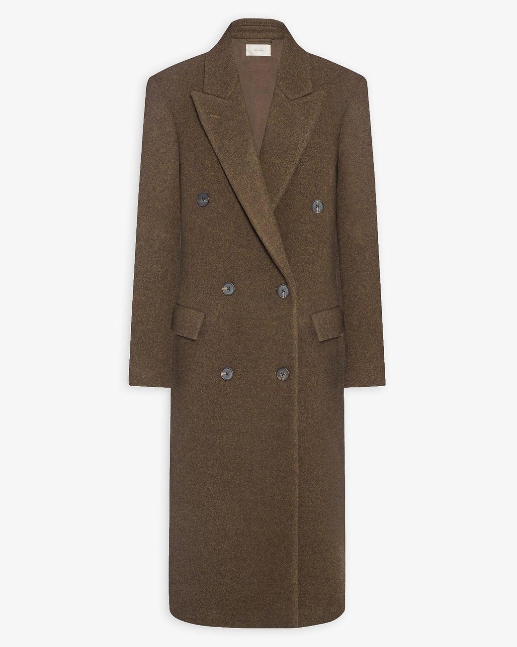 The Row Brown Bamira Double-Faced Wool Coat