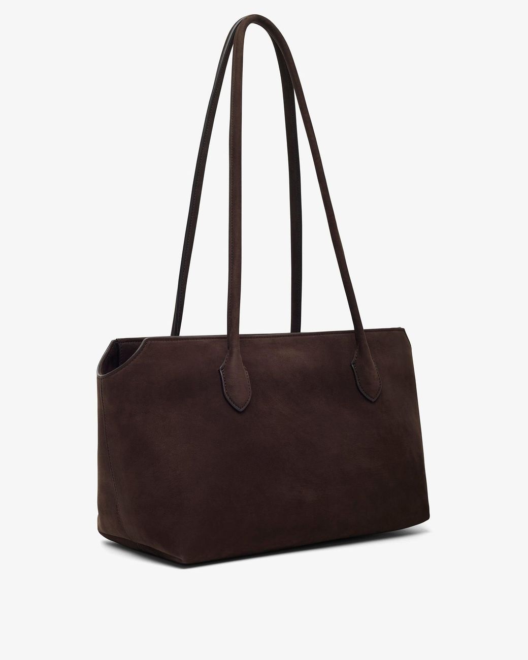 The Row Black Terrasse Ebony Suede Bag