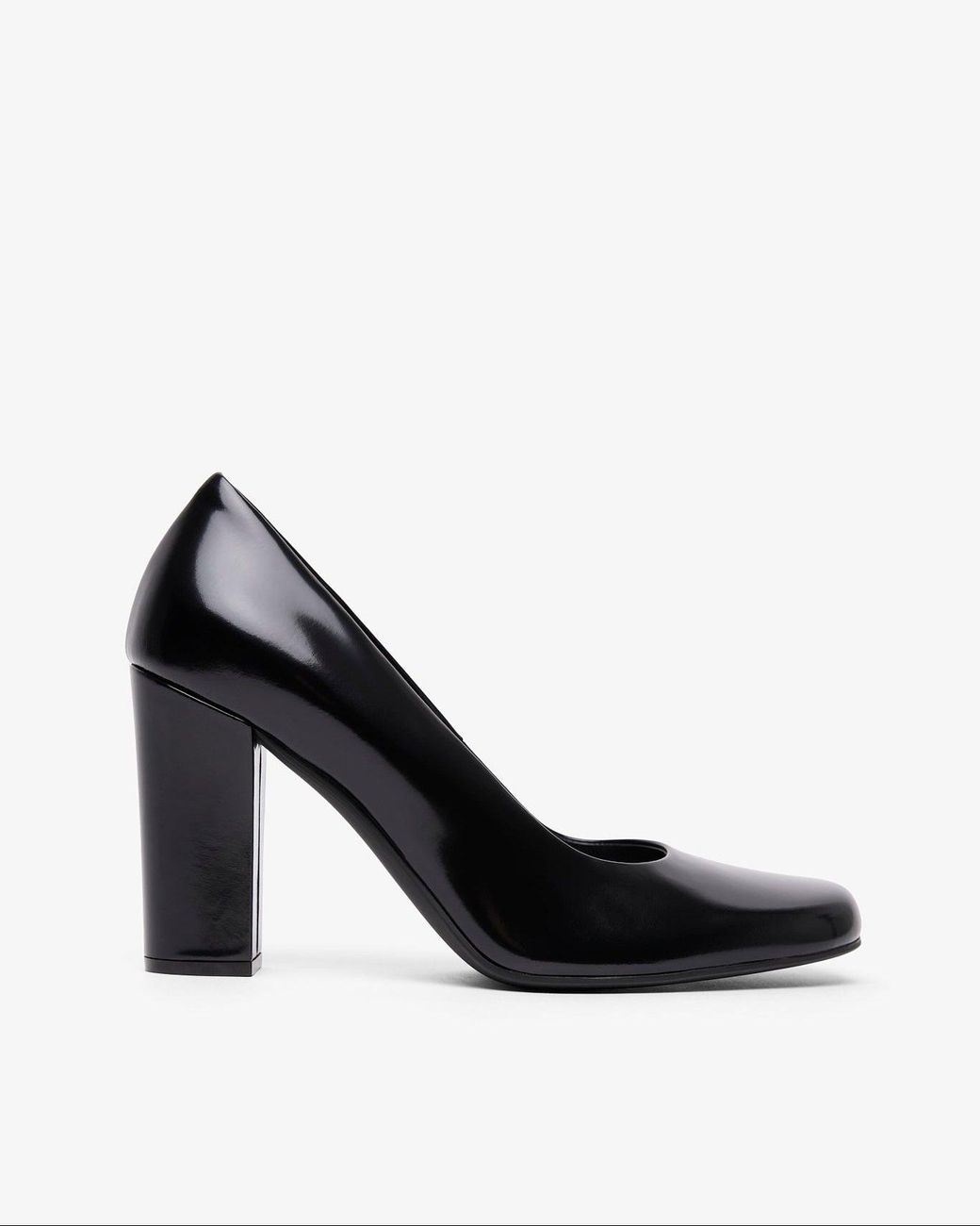 The Row Black Penelope High Leather Pumps