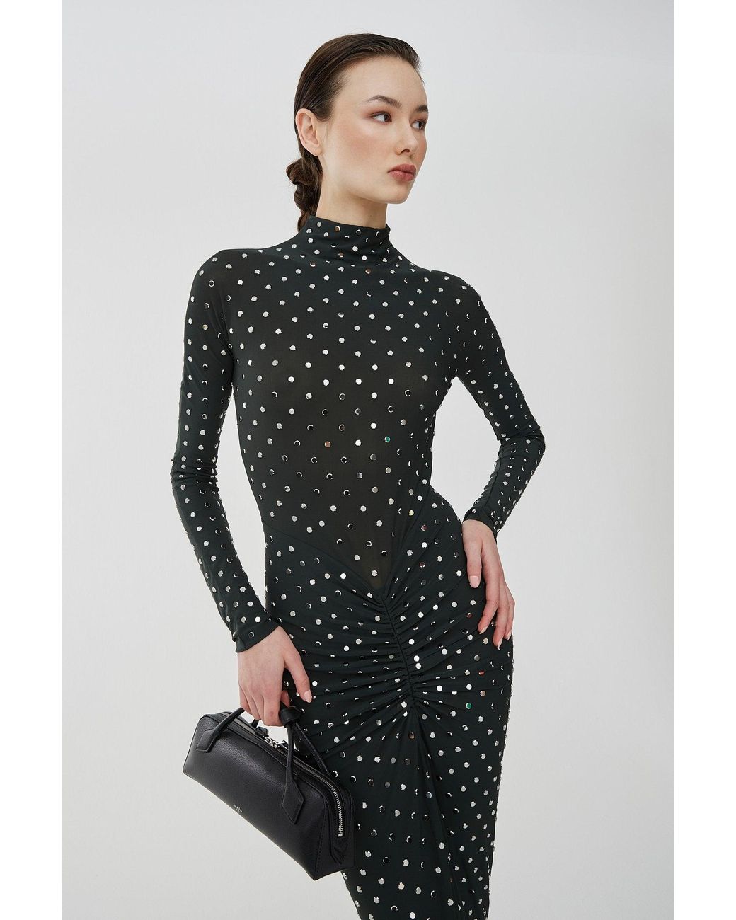 green and black jersey dress Ava Jersey Long Sleeve Dress