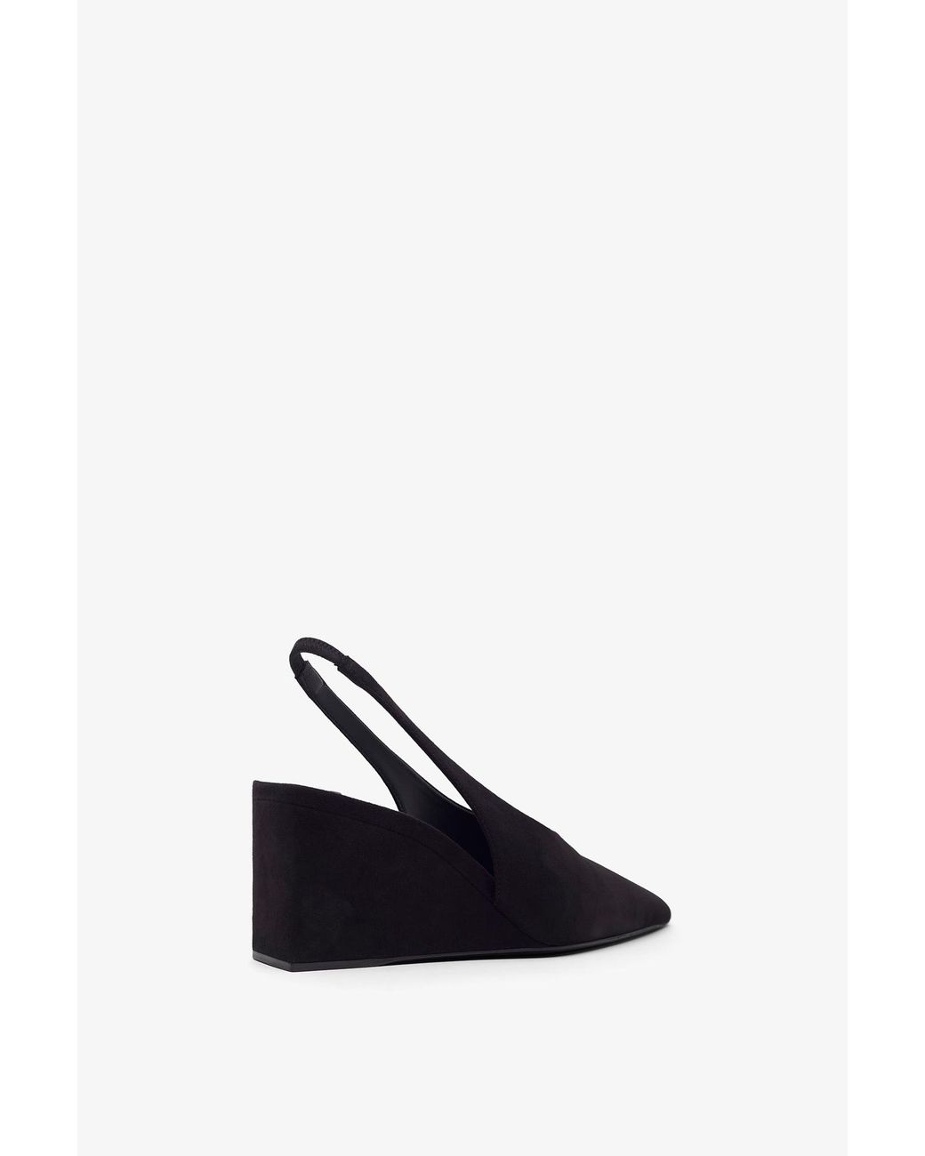 Alaïa Blue Black 90 Suede Slingback Wedges