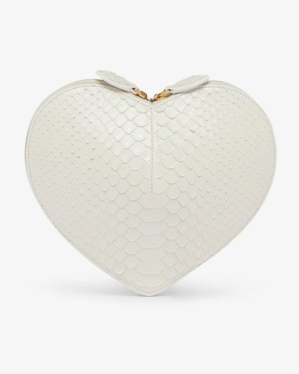 Alaïa White Le Coeur Snow Leather Crossbody Bag