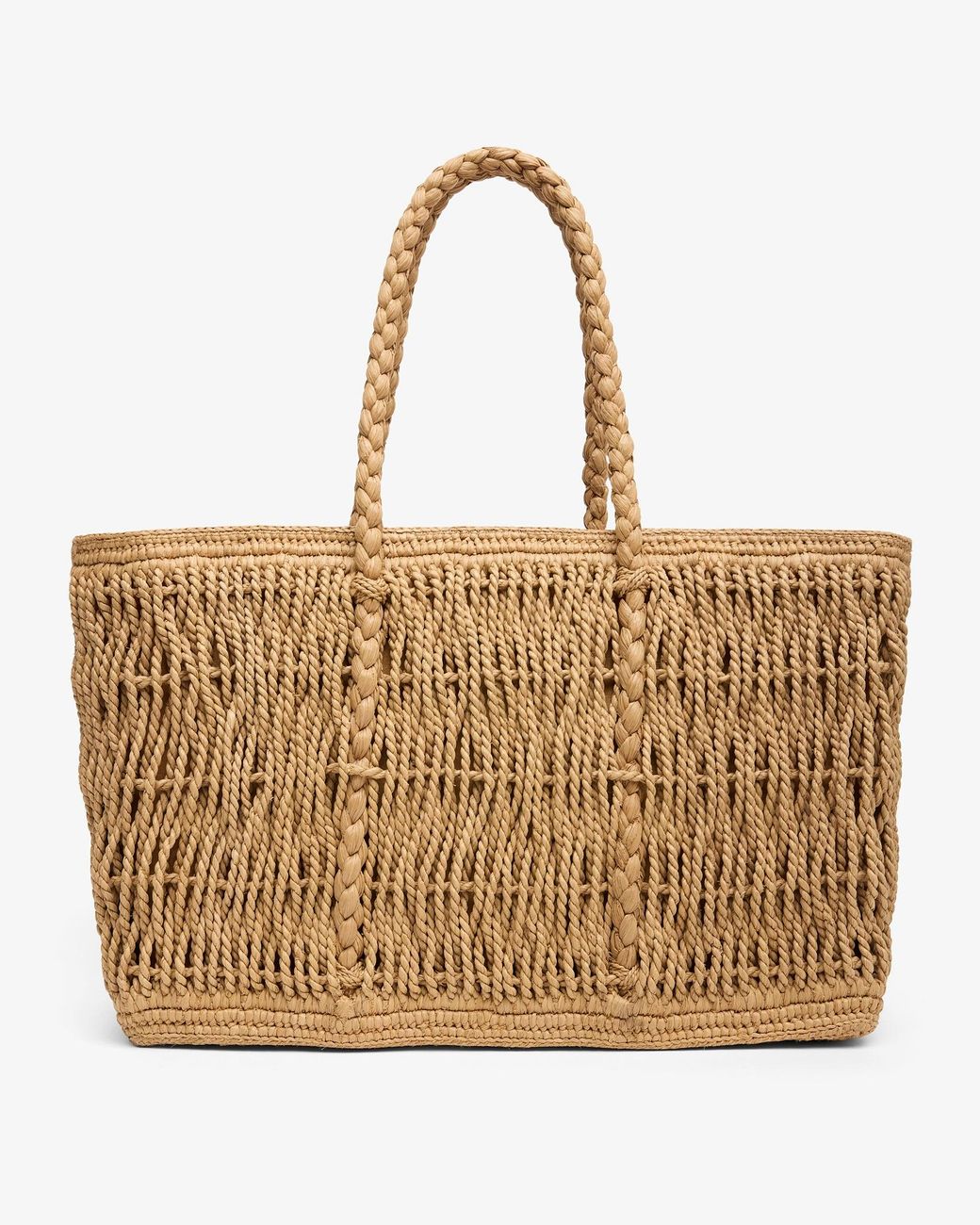 The Row Natural Geogica Raffia Tote Bag