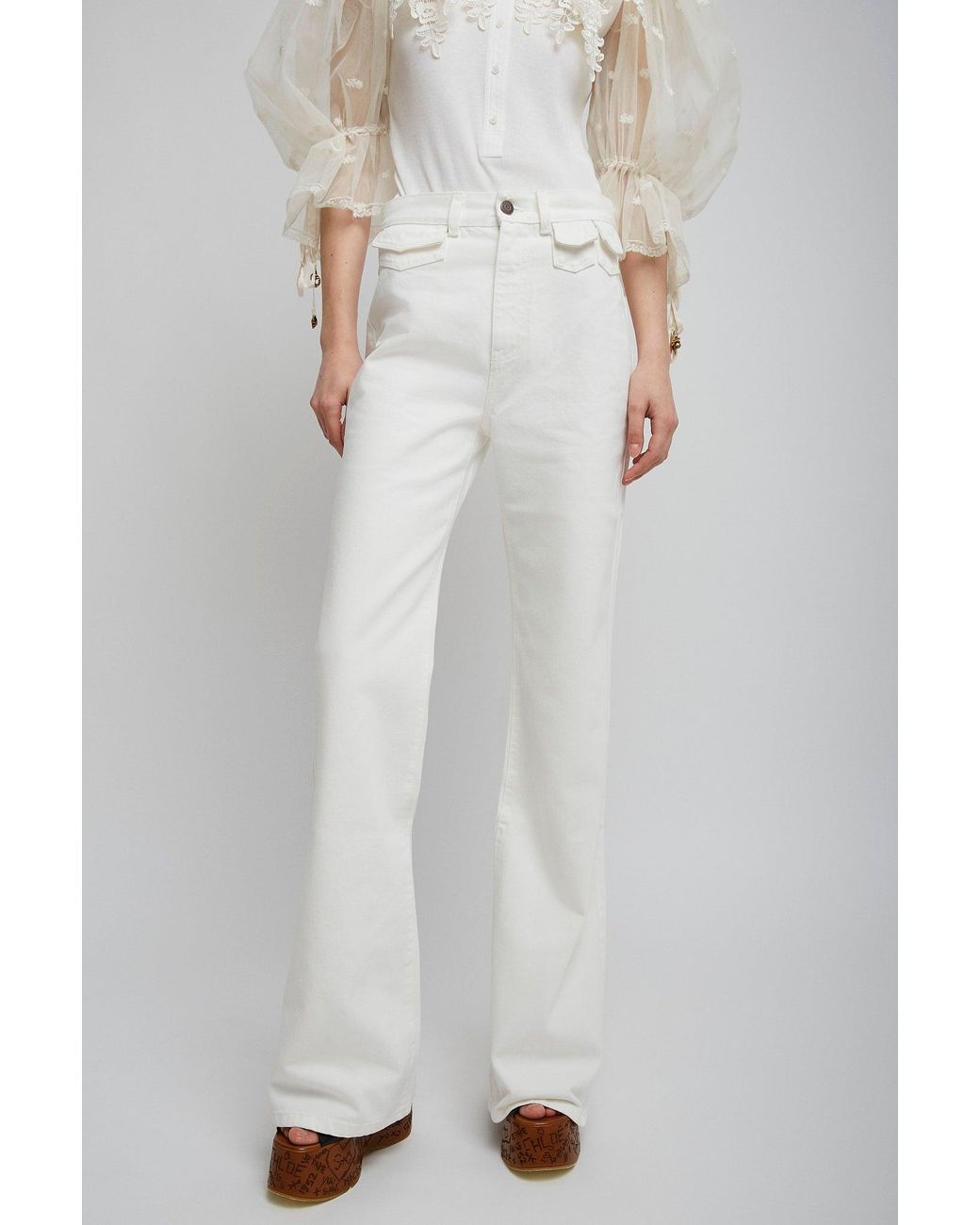 Chloé White Trousers