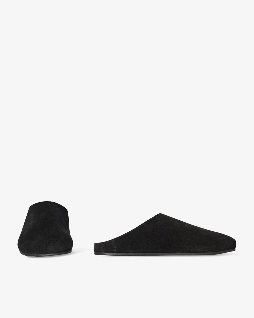 The Row Hudson Black Mule Slides