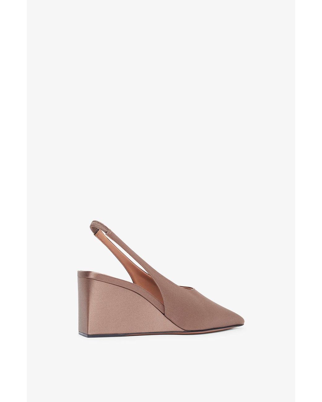 Alaïa Pink Blush 90 Satin Slingback Wedges