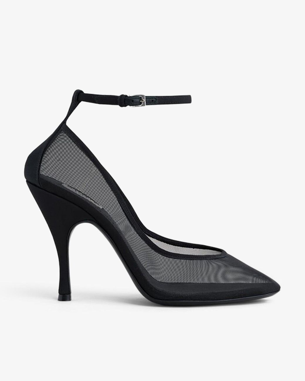 Alaïa Black Transparent Strappy Pumps
